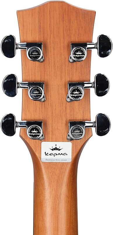 open zoom image for Kepma GA2-232 Acoustic Guitar (with Gig Bag), Natural, Headstock Straight Back