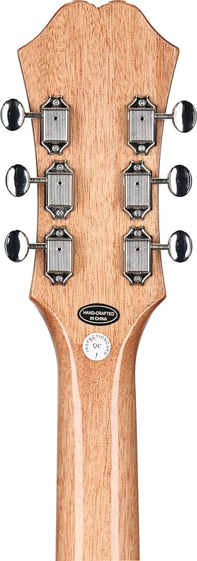 open zoom image for Epiphone Casino Archtop Hollowbody Electric Guitar (with Gig Bag), Natural, Headstock Straight Back