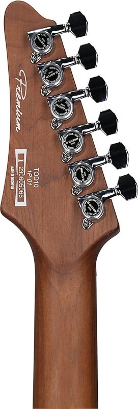 open zoom image for Ibanez TOD10 Tim Henson Electric Guitar (with Gig Bag), Classic Silver, Open Box (Very Good), Headstock Straight Back