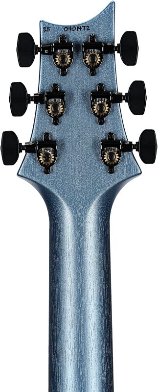 open zoom image for PRS Paul Reed Smith Satin Standard 24 Electric Guitar, Frost Blue Metallic, with Case, Headstock Straight Back