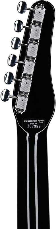 open zoom image for Danelectro '56 Baritone Electric Guitar, Left-Handed, Black, Headstock Straight Back