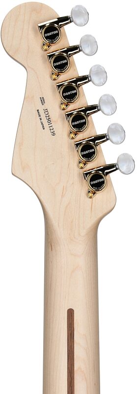 open zoom image for Fender Richie Kotzen Stratocaster Electric Guitar, Maple Fingerboard (with Gig Bag), Transparent Red Burst, Open Box (Very Good), Headstock Straight Back