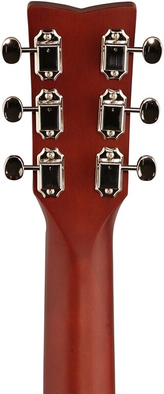 open zoom image for Yamaha JR2 3/4-Size Folk Acoustic Guitar (with Gig Bag), Tobacco Sunburst, Headstock Straight Back