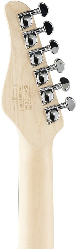 open zoom image for Schecter PT Fastback Electric Guitar, Black, Headstock Straight Back