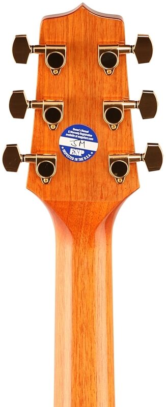 open zoom image for Takamine GN77KCE Acoustic-Electric Guitar, Koa, Natural, Headstock Straight Back
