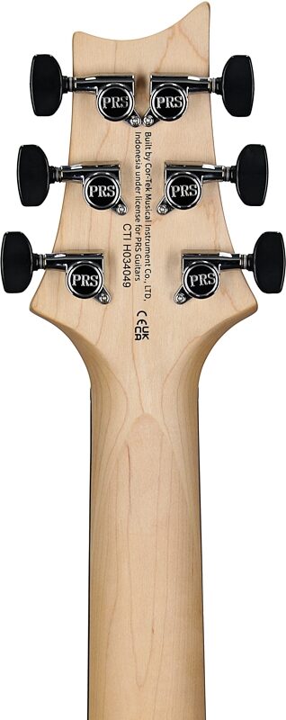 open zoom image for PRS Paul Reed Smith SE CE24 Standard Stoptail Electric Guitar (with Gig Bag), Satin Charcoal, Headstock Straight Back