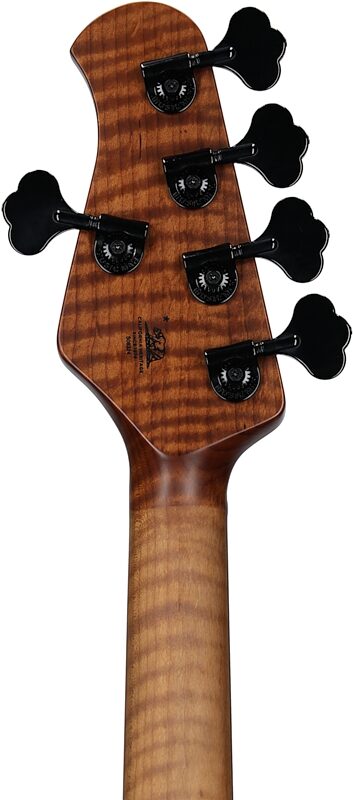 open zoom image for Ernie Ball Music Man DarkRay 5 Electric Bass Guitar (with Softshell Case), Starry Night, Ebony Fretboard, Headstock Straight Back