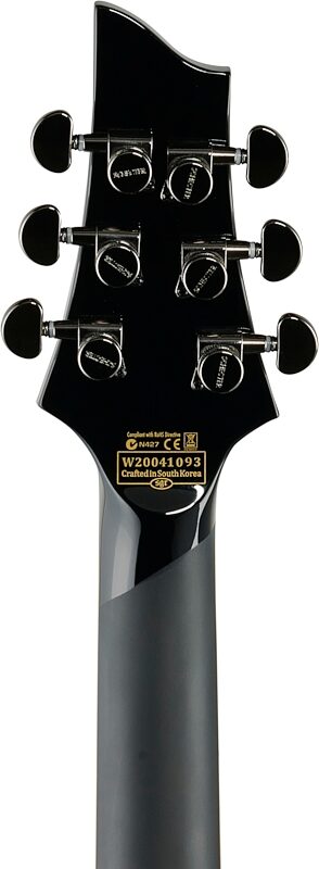 open zoom image for Schecter C-1 Blackjack Electric Guitar, Gloss Black, Headstock Straight Back