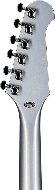 open zoom image for Epiphone Futura Firebird Custom Electric Guitar (with Gig Bag), Quicksilver, Headstock Straight Back