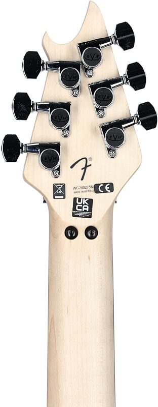 open zoom image for EVH Eddie Van Halen Wolfgang Special Ebony Fingerboard Electric Guitar, Striped Black/White, Headstock Straight Back