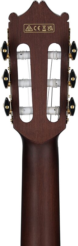 open zoom image for Ibanez GA35TCE Thinline Classical Acoustic-Electric Guitar, Violin Sunburst, Open Box (Very Good), Headstock Straight Back