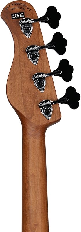 open zoom image for Sadowsky MetroExpress MS4 Modern Electric Bass, Morado Fingerboard (with Gig Bag), Black, Headstock Straight Back