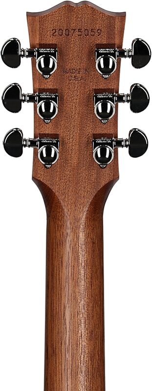 open zoom image for Gibson Hummingbird Studio Walnut and Rosewood Burst Acoustic-Electric Guitar (with Case), Satin Natural, Headstock Straight Back