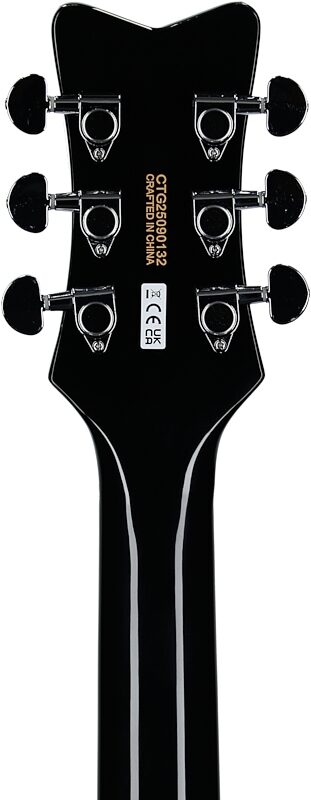 open zoom image for Gretsch Streamliner Jet 1 Pickup Electric Guitar, Black, Headstock Straight Back