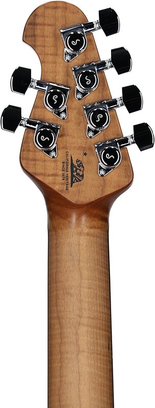 open zoom image for Ernie Ball Music Man Luke 4 HH Electric Guitar (with Mono bag), Butane Blue, Rosewood Fretboard, Headstock Straight Back