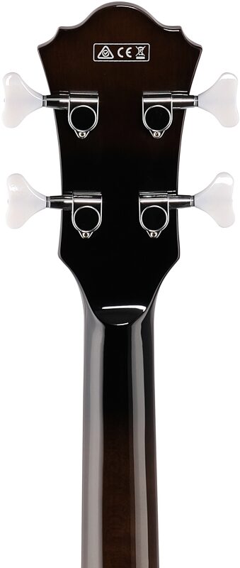 open zoom image for Ibanez AFB200 Artcore Hollowbody Electric Bass, Transparent Black Sunburst, Headstock Straight Back
