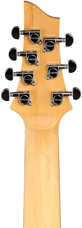 open zoom image for Schecter C-7 Deluxe Electric Guitar, Satin Black, Headstock Straight Back