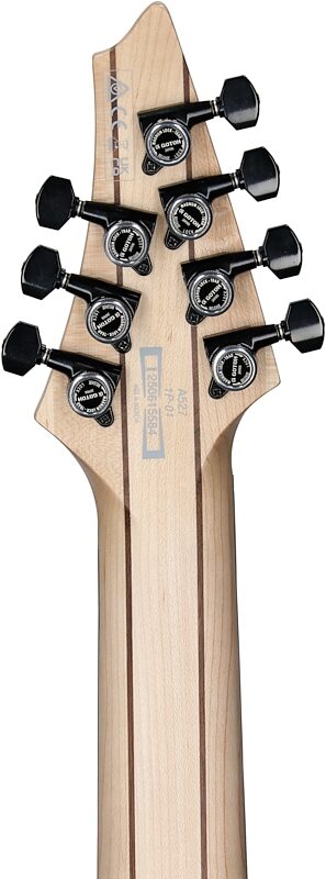 open zoom image for Ibanez Alpha Series A527 Electric Guitar, 7-String (with Gig Bag), Nebula Shift, Headstock Straight Back