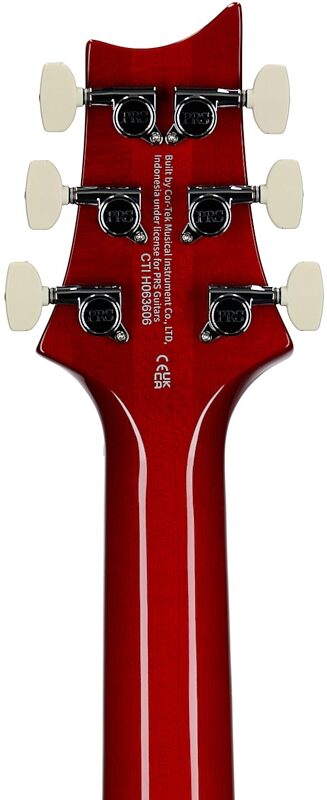 open zoom image for PRS Paul Reed Smith SE Studio V2 Electric Guitar (with Gig Bag), Charcoal Cherry Burst, Headstock Straight Back