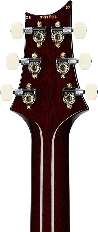 open zoom image for PRS Paul Reed Smith DGT Semi-Hollowbody Birds 10 Top Electric Guitar, Dark Cherry Sunburst, Headstock Straight Back