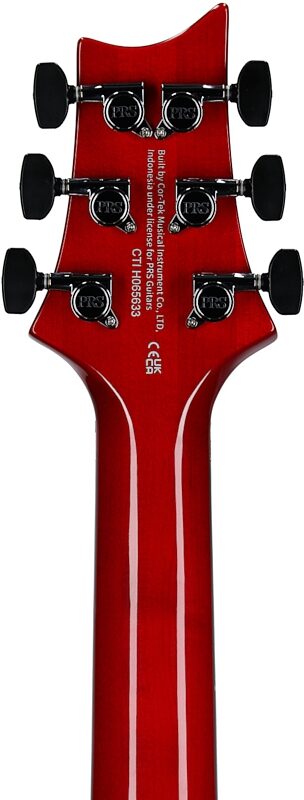open zoom image for PRS Paul Reed Smith SE Custom 24 Floyd Electric Guitar (with Gig Bag), Charcoal Cherry Burst, Open Box (Very Good), Headstock Straight Back