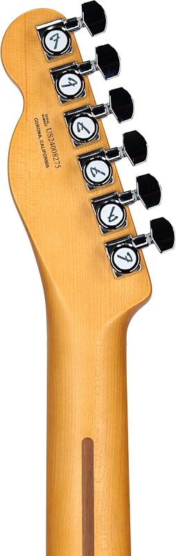 open zoom image for Fender American Ultra II Telecaster Electric Guitar, Maple Fingerboard (with Case), Avalanche, Headstock Straight Back