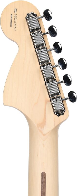 open zoom image for Fender Limited Edition Tom DeLonge Stratocaster (with Gig Bag), Surf Green, Headstock Straight Back