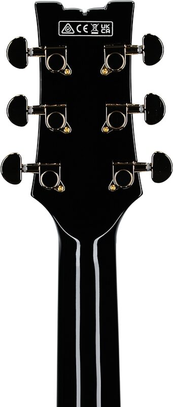 open zoom image for Ibanez AM73 Artcore Semi-Hollowbody Electric Guitar, Black, Headstock Straight Back