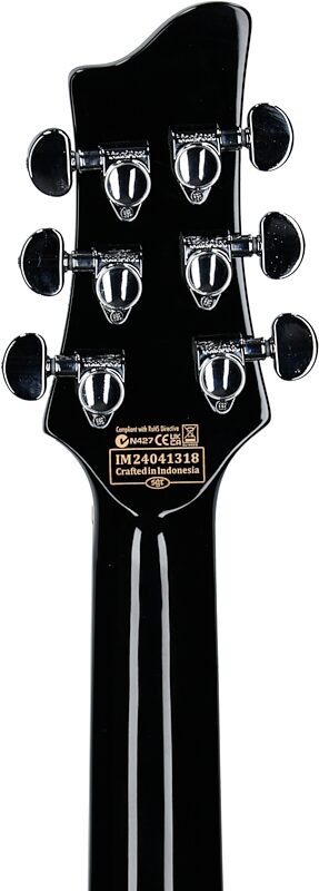 open zoom image for Schecter Stargazer 6 Electric Guitar, Gloss Black, Headstock Straight Back
