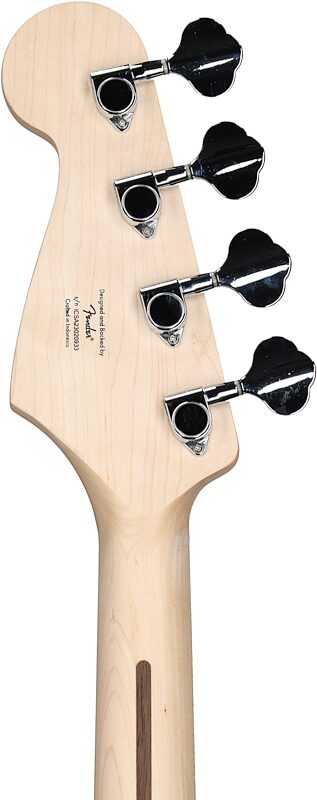 open zoom image for Squier Sonic Bronco Bass Guitar, Laurel Fingerboard, Black, Headstock Straight Back