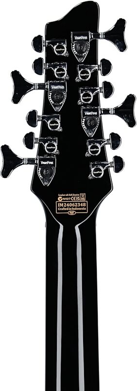 open zoom image for Schecter Stargazer 12 Electric Bass, 12-String, Gloss Black, Headstock Straight Back