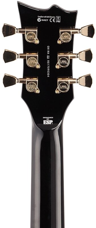 open zoom image for ESP LTD EC-256 Electric Guitar, Black, Headstock Straight Back