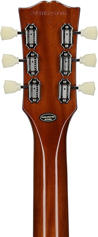 open zoom image for Epiphone Inspired by Gibson Custom 1957 Les Paul Goldtop Reissue Electric Guitar (with Case), New, Headstock Straight Back