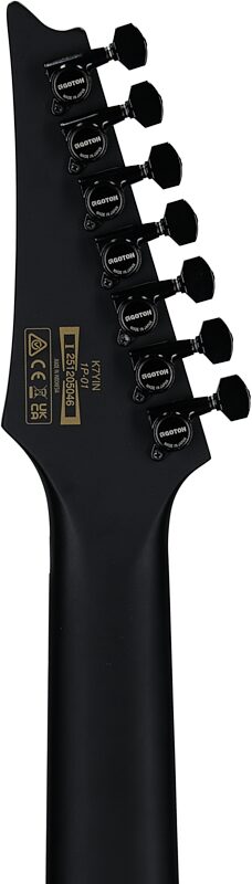 open zoom image for Ibanez Munky Signature K7 YIN Electric Guitar, 7-String (with Gig Bag), New, Headstock Straight Back