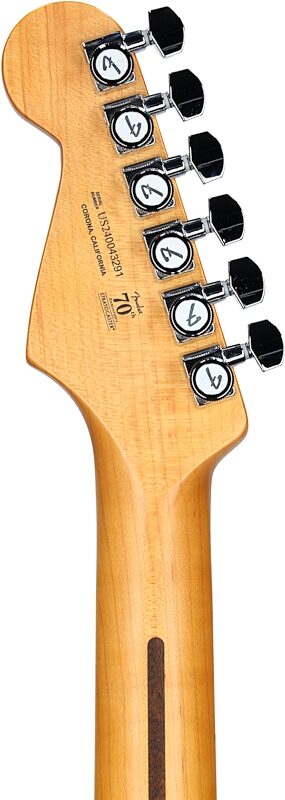 open zoom image for Fender American Ultra II Stratocaster HSS Electric Guitar, Maple Fingerboard (with Case), Sinister Red, Headstock Straight Back
