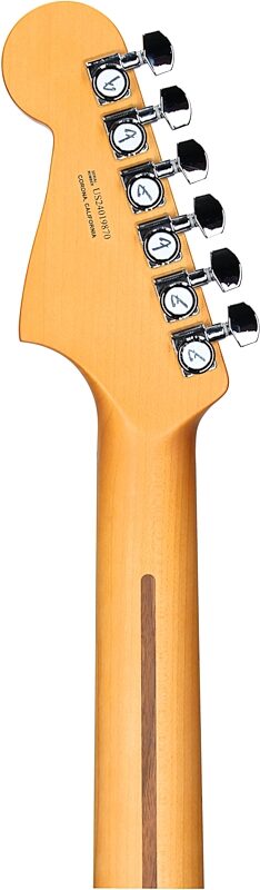 open zoom image for Fender American Ultra II Meteora Electric Guitar, Ebony Fingerboard (with Case), Texas Tea, Headstock Straight Back