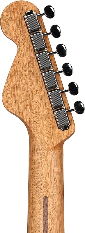 open zoom image for Fender Highway Parlor Thinline Acoustic-Electric Guitar (with Gig Bag), Natural, Solid Mahogany Top, Back, and Sides, Headstock Straight Back