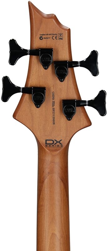 open zoom image for ESP LTD B-204DX Electric Bass, Black Burst, Headstock Straight Back