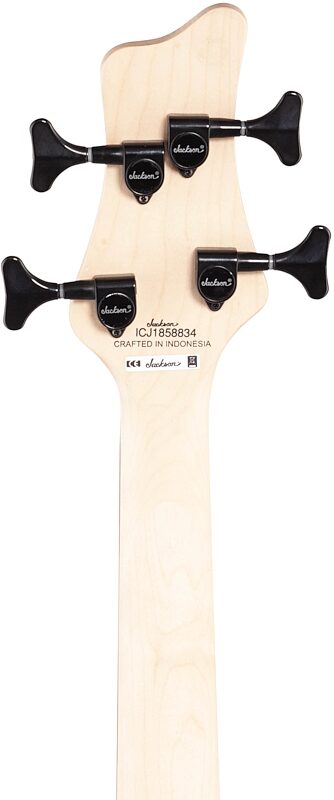 open zoom image for Jackson JS2 Spectra Electric Bass, Snow White, Headstock Straight Back