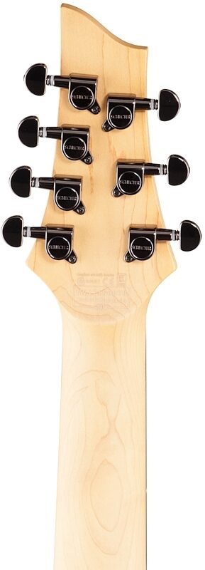 open zoom image for Schecter Demon 7 Electric Guitar, 7-String, Aged Black Satin, Headstock Straight Back