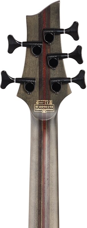 open zoom image for Schecter SLS Elite 5 Electric Bass, 5-String, Evil Twin, Open Box (Very Good), Headstock Straight Back