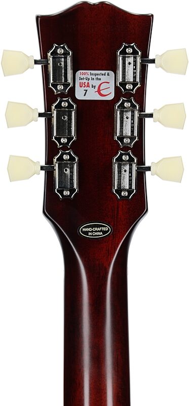 open zoom image for Epiphone 1959 Les Paul Standard Electric Guitar (with Case), Tobacco Burst, Headstock Straight Back