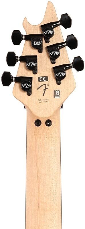 open zoom image for EVH Eddie Van Halen Wolfgang Special Ebony Fingerboard Electric Guitar, Stealth Black, Headstock Straight Back
