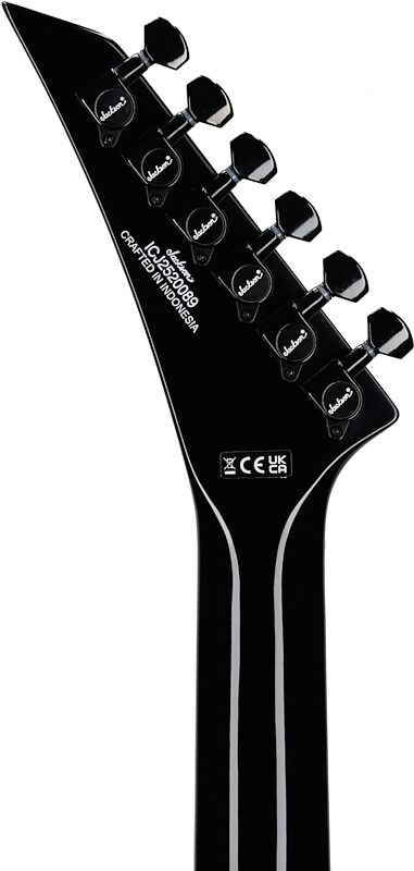 open zoom image for Jackson X Series Soloist SLX DX HT Electric Guitar, with Laurel Fingerboard, Gloss Black, Headstock Straight Back