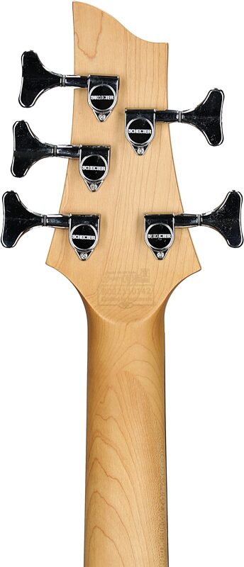 open zoom image for Schecter C-5 Deluxe Electric Bass, Satin Black, Headstock Straight Back