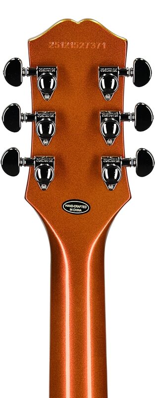 open zoom image for Epiphone Futura Les Paul Custom Electric Guitar (with Gig Bag), Firestorm Shift, Headstock Straight Back