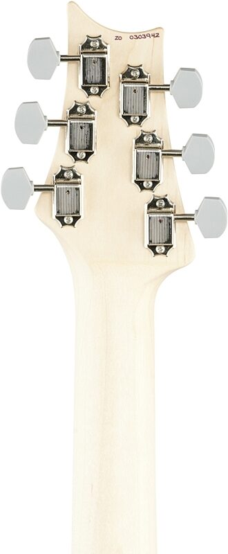open zoom image for PRS Paul Reed Smith John Mayer Silver Sky Electric Guitar, Maple Fretboard (with Gig Bag), Frost, Headstock Straight Back
