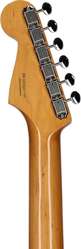 open zoom image for Fender Vintera III Early 60s Stratocaster Electric Guitar (with Gig Bag), Black, Rosewood Fretboard, Headstock Straight Back