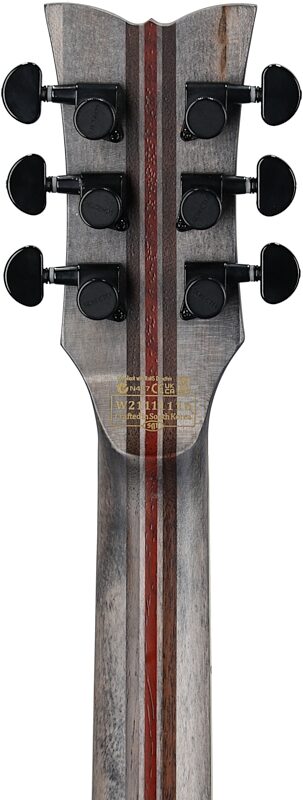 open zoom image for Schecter Solo II SLS Elite Evil Twin Electric Guitar, Satin Black, Headstock Straight Back