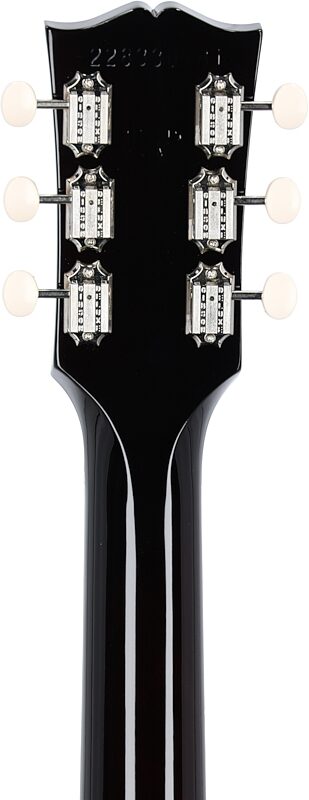 open zoom image for Gibson Les Paul Junior Vintage Electric Guitar (with Case), Tobacco Burst, Headstock Straight Back